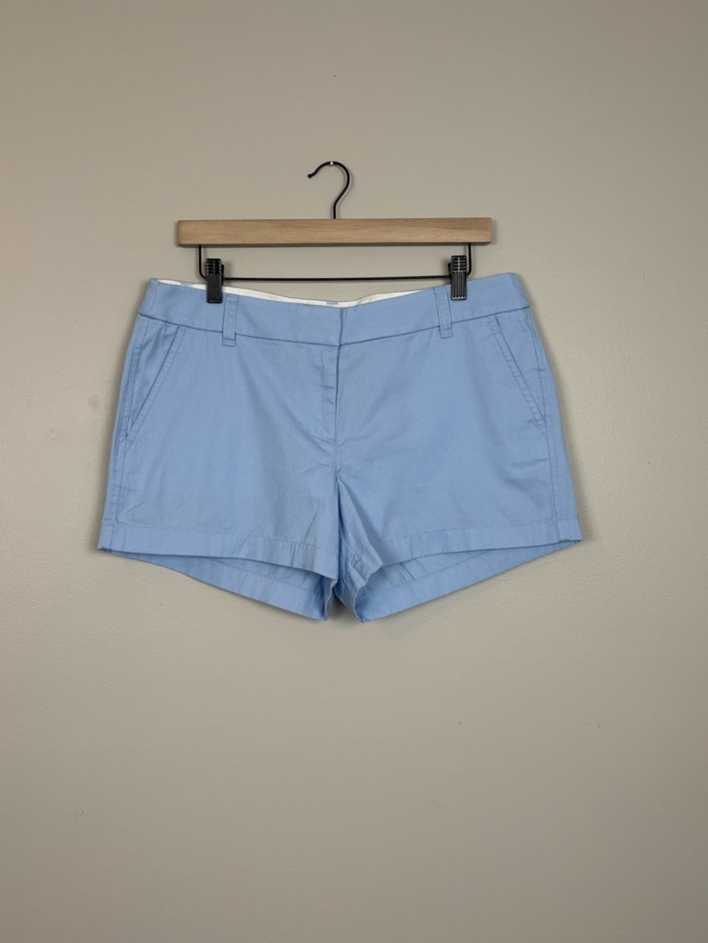 J. Crew Factory Shorts Womens 10 Blue 3.5" Classic Chino Short Preppy Chic